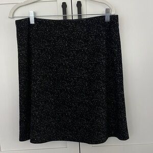 Margaret M Black and White A-Line Skirt
